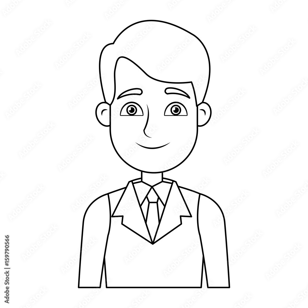 business man icon portrait employee or entrepreneur person vector illustration business man icon portrait employee or entrepreneur person vector illustration