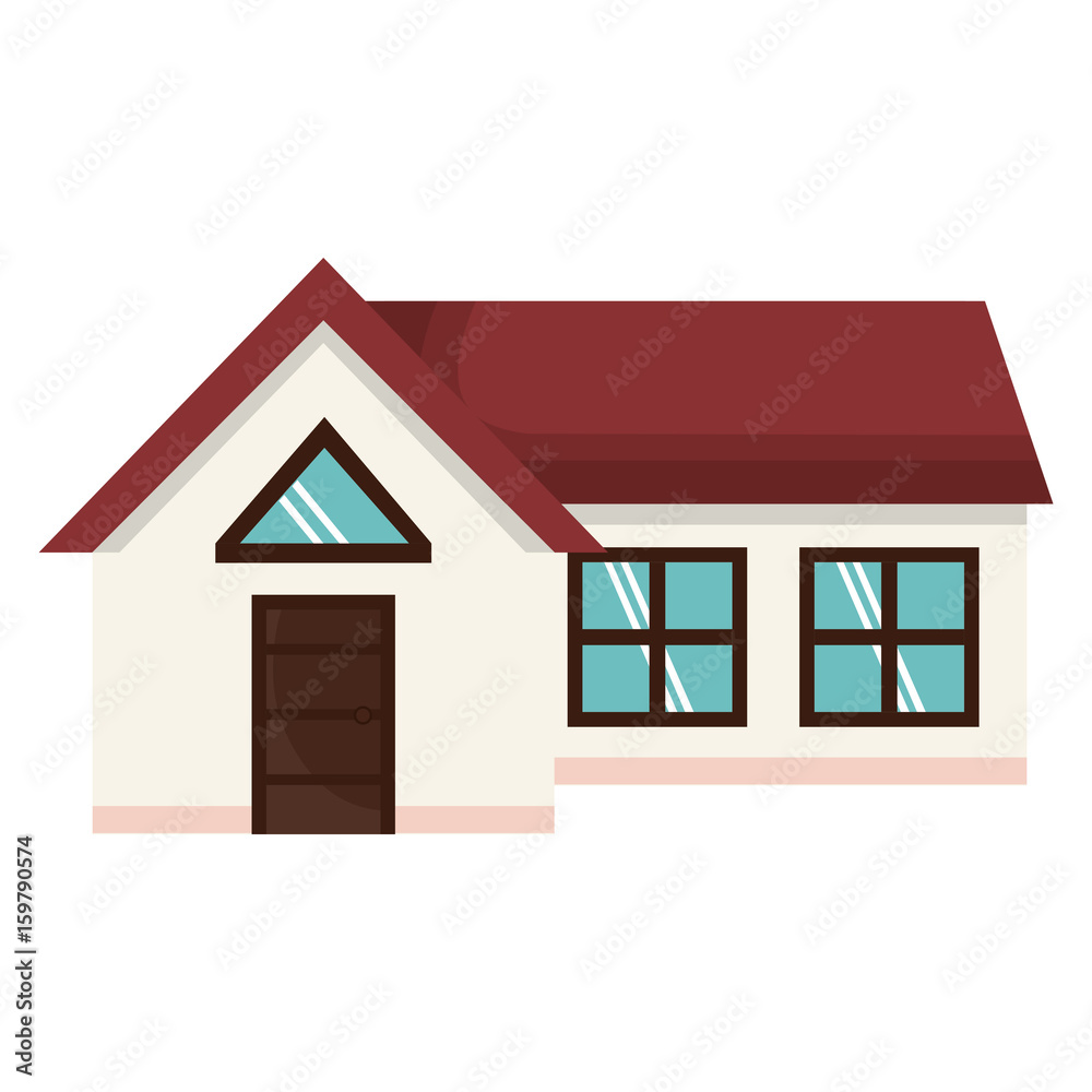 exterior house isolated icon vector illustration design