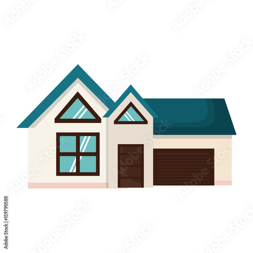 exterior house isolated icon vector illustration design