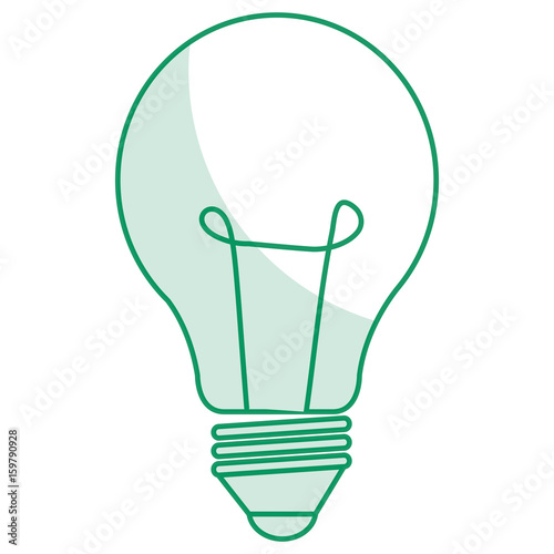 bulb light isolated icon vector illustration design