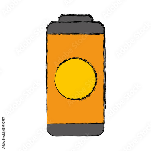 Wallpaper Mural battery icon over white background vector illustration Torontodigital.ca