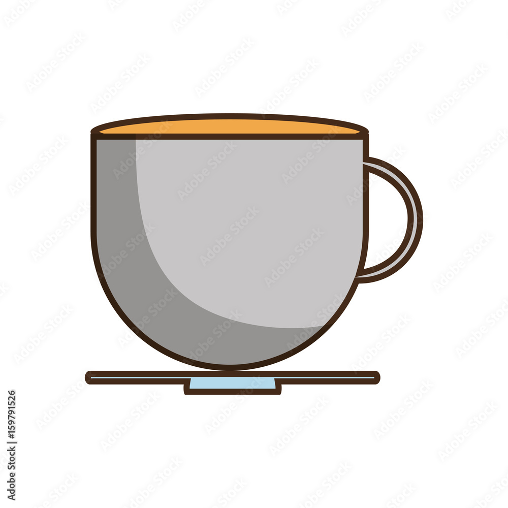 coffee mug icon over white background vector illustration coffee mug icon over white background vector illustration