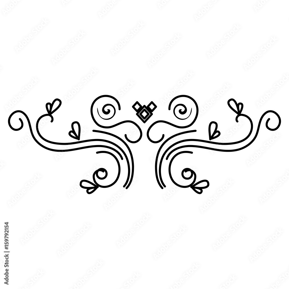 Elegant Victorian style design vector illustration design