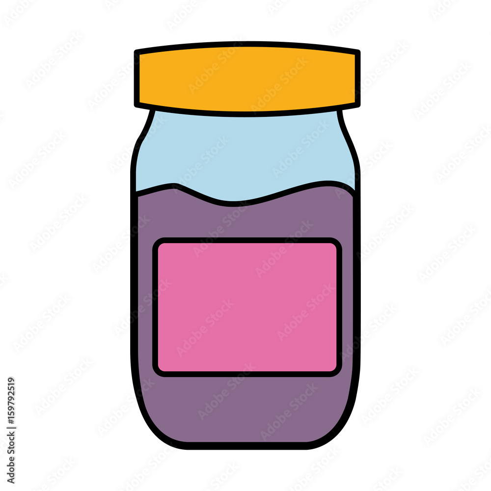 marmalade bottle icon over white background vector illustration marmalade bottle icon over white background vector illustration