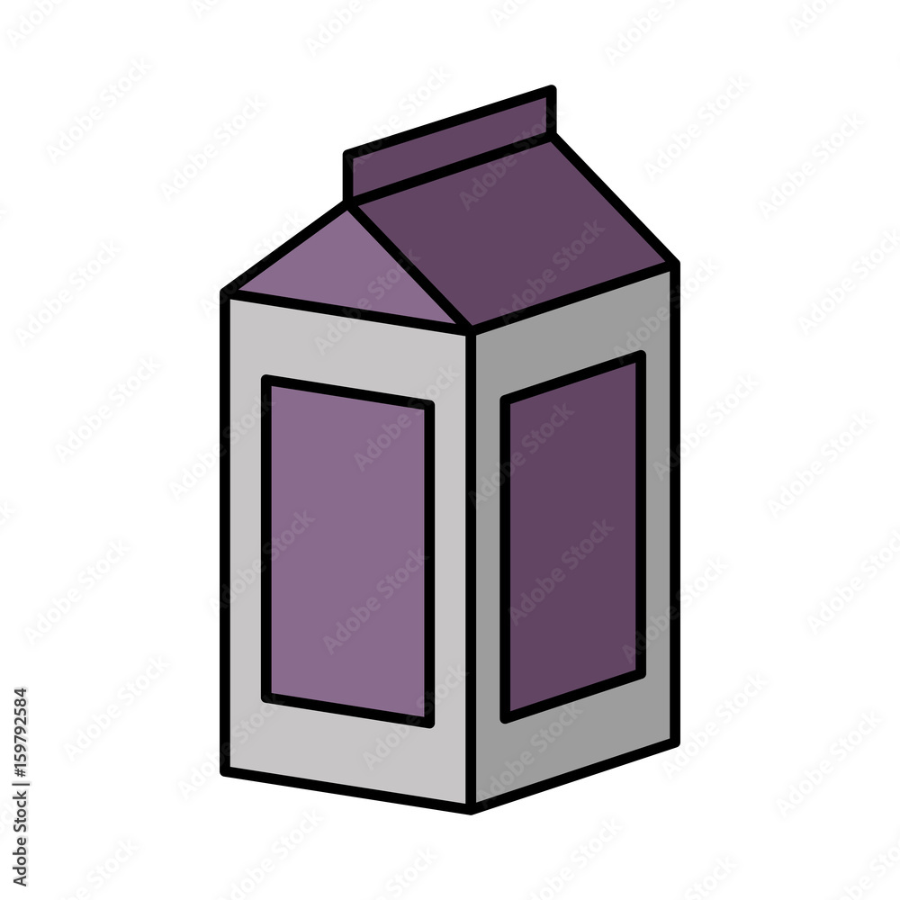 milk box icon over white background vector illustration milk box icon over white background vector illustration