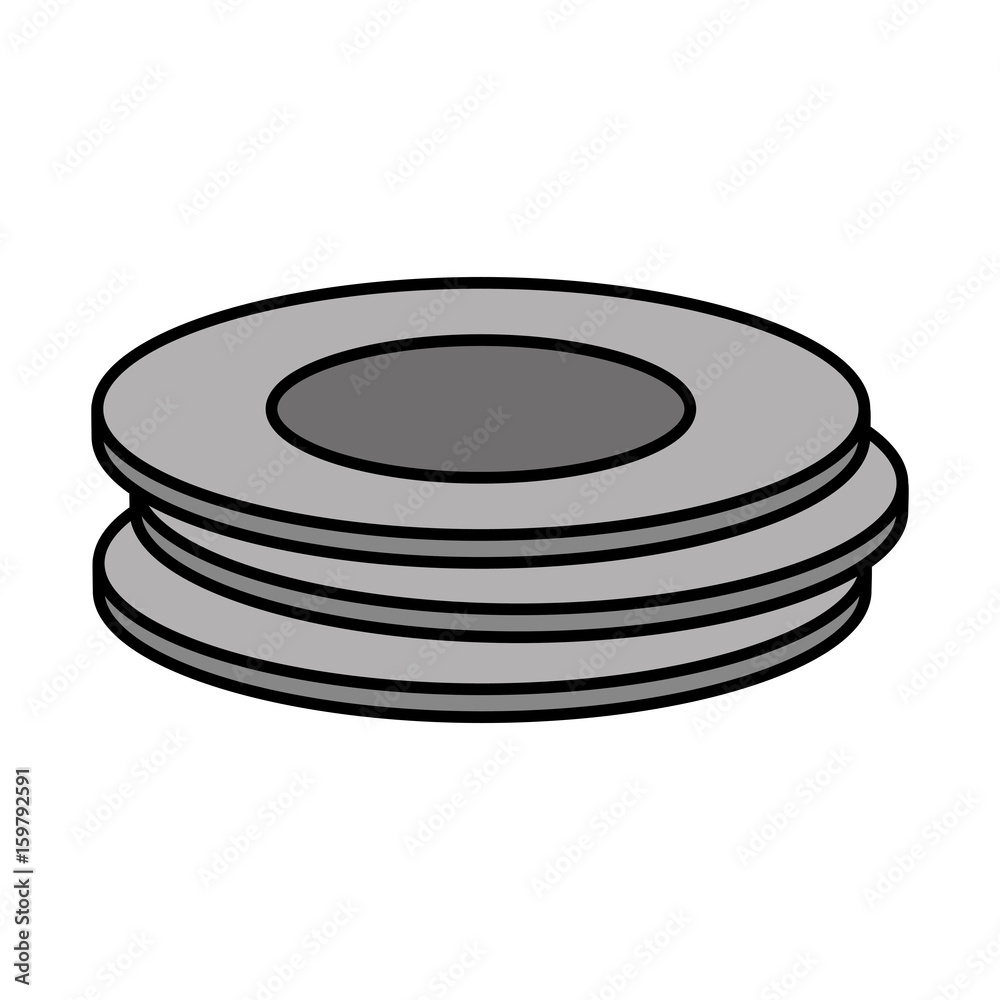dishes icon over white background vector illustration dishes icon over white background vector illustration