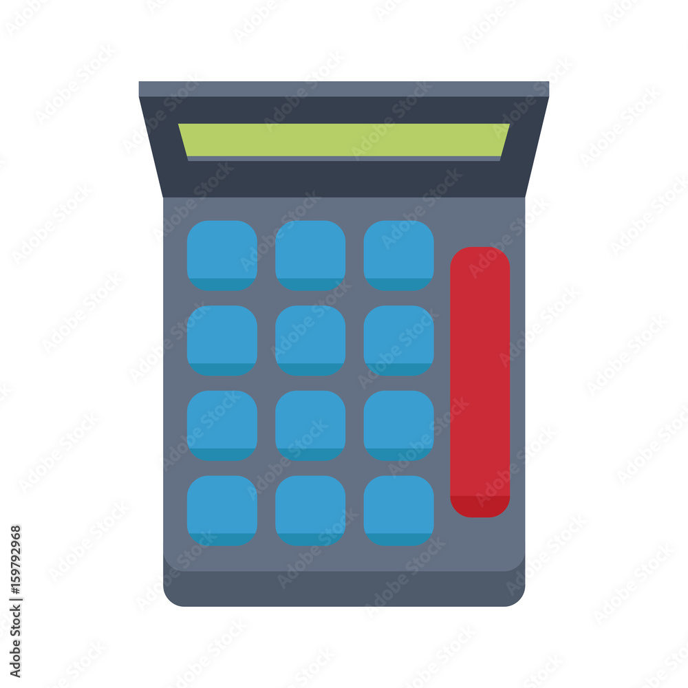 calculator financial number maths symbol vector illustration calculator financial number maths symbol vector illustration