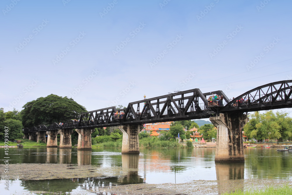 Bridge on the River Kwai in Kanchanaburi province.
