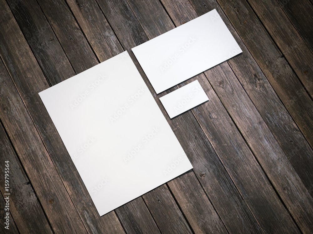 White branding mockup. 3d rendering White branding mockup. 3d rendering