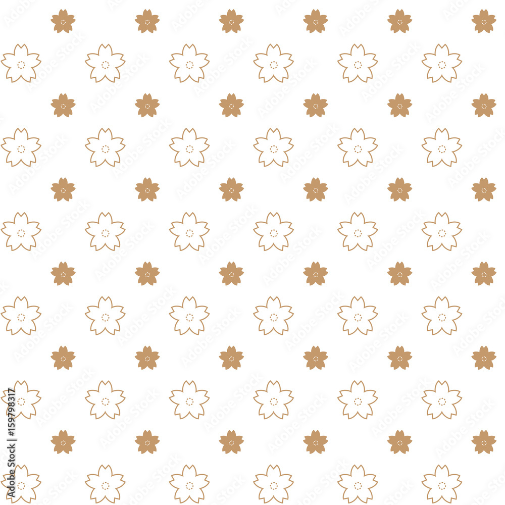Sakura Flower pattern - Japanese style Background Sakura Flower pattern - Japanese style Background