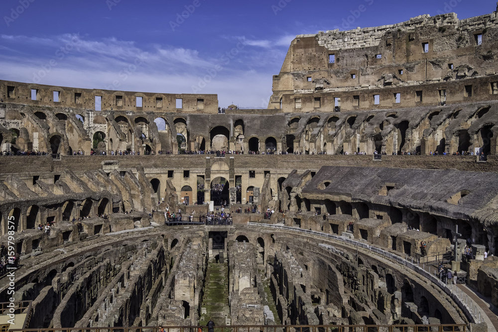 Interior View of the Colosseum, Rome, Italy