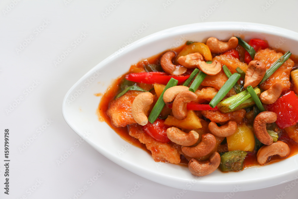 Fried chicken with cashew nut Fried chicken with cashew nut