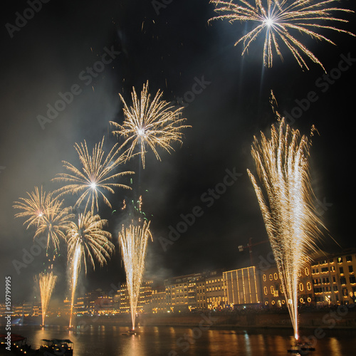 Fireworks during the Luminara Festival © Goldilock Project