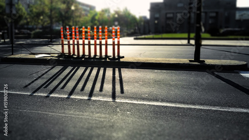 Orange cylinder shadow