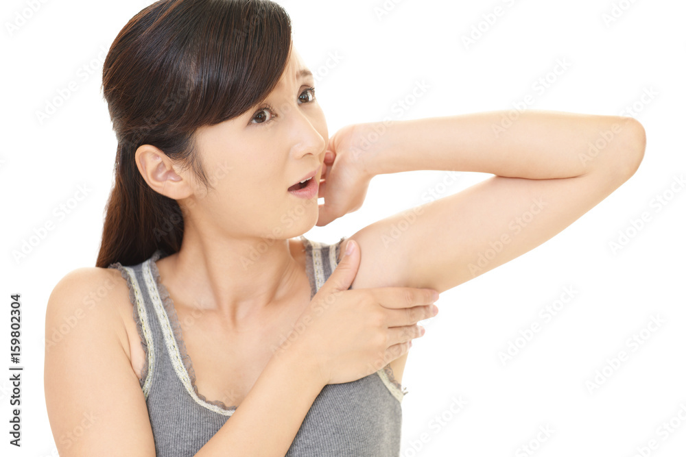 驚いた表情の女性 驚いた表情の女性