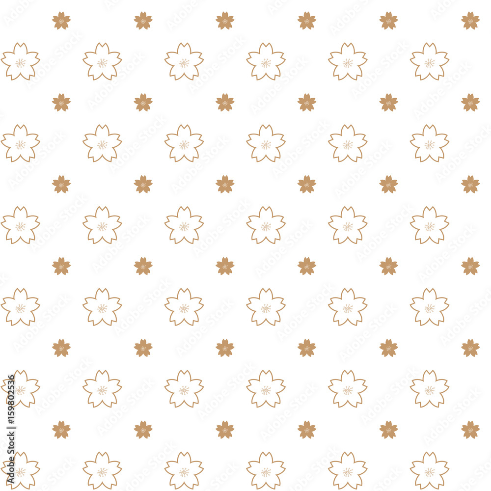 Sakura Flower pattern - Japanese style Background Sakura Flower pattern - Japanese style Background