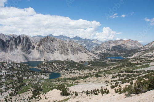 View from the Top of Kearsarge Pass in the Sierras