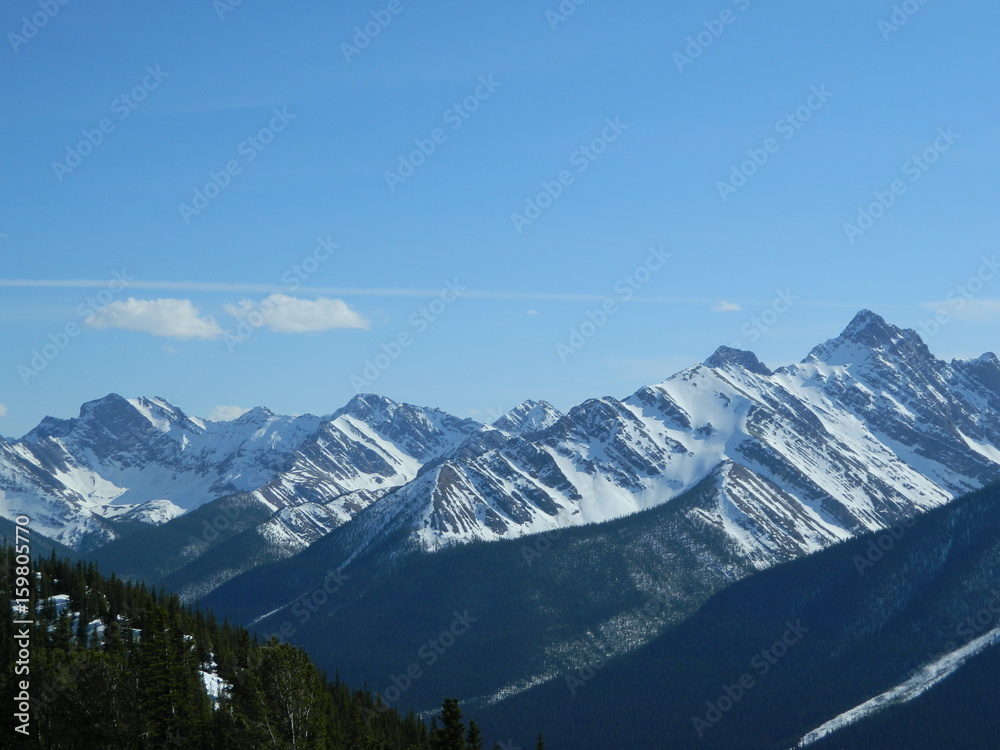 Snowy Rocky Mountain Peaks Snowy Rocky Mountain Peaks