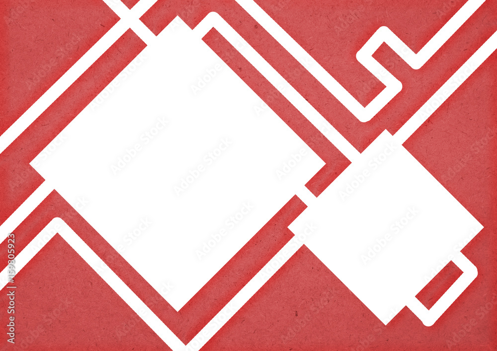 red geometric illustration for background or wallpaper in the A4 paper size.