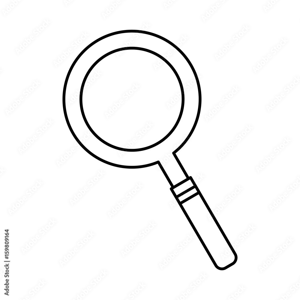 lupe icon over white background vector illustration lupe icon over white background vector illustration