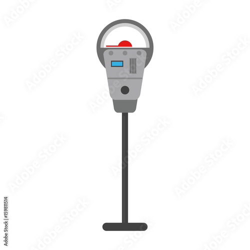 meter parking sign icon image vector illustration design 
