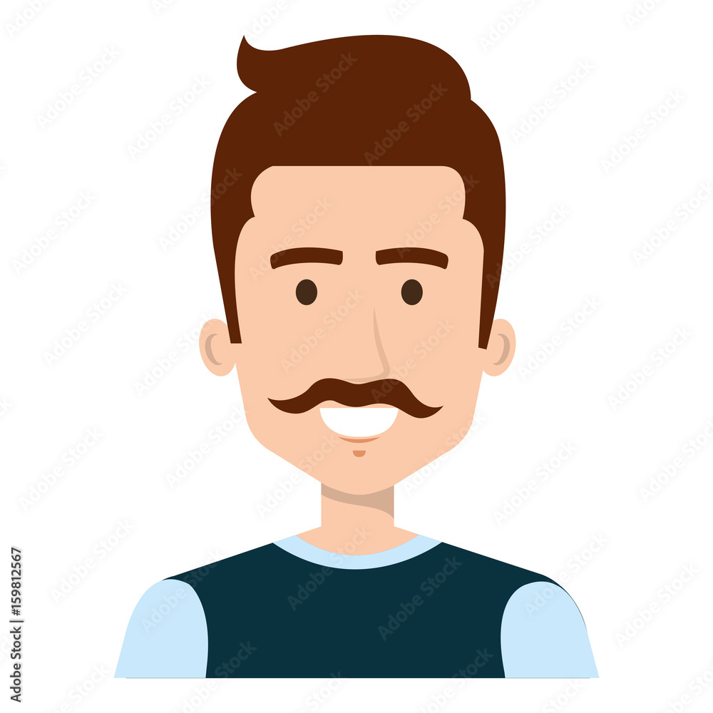 young man avatar character vector illustration design young man avatar character vector illustration design
