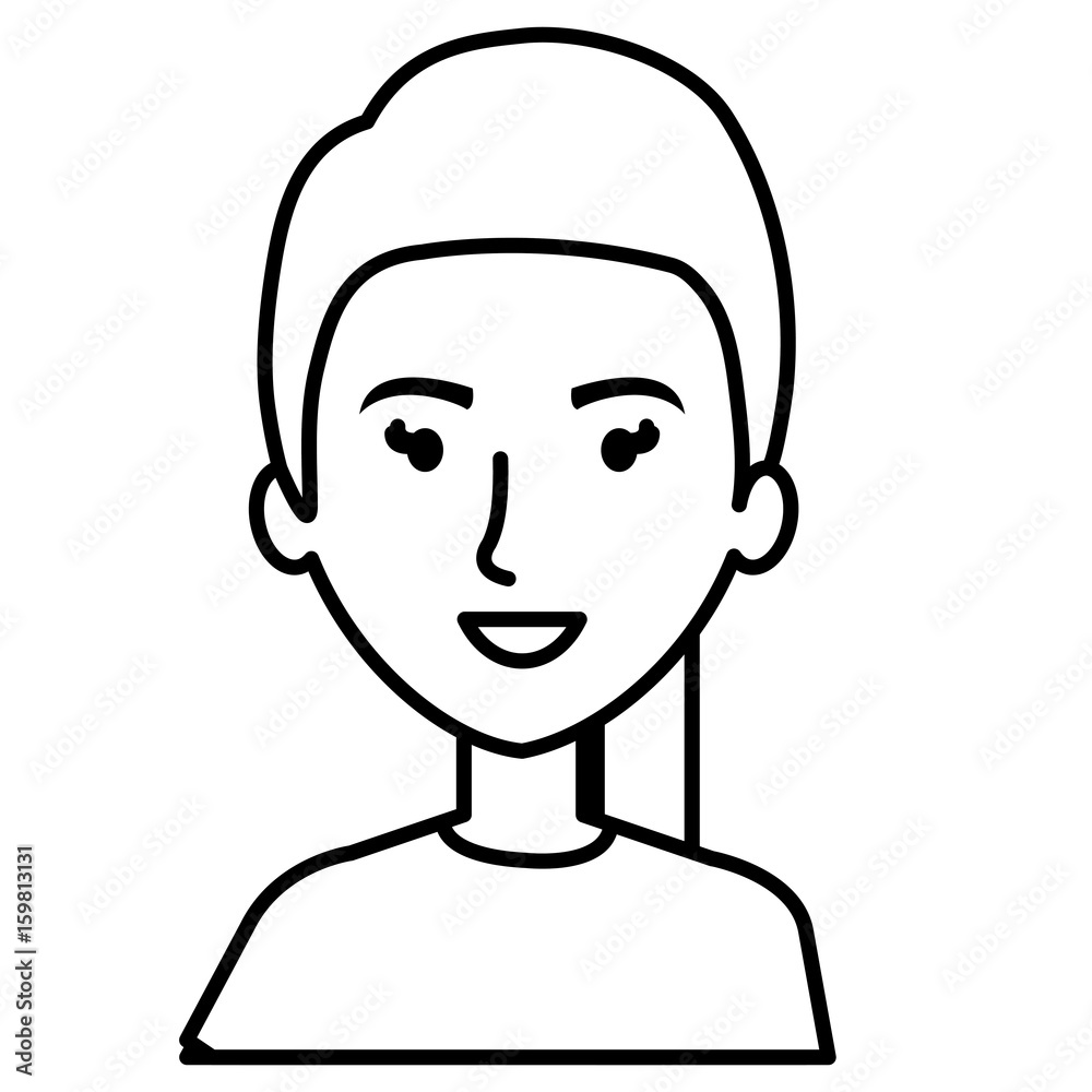beautiful and young woman character vector illustration design beautiful and young woman character vector illustration design