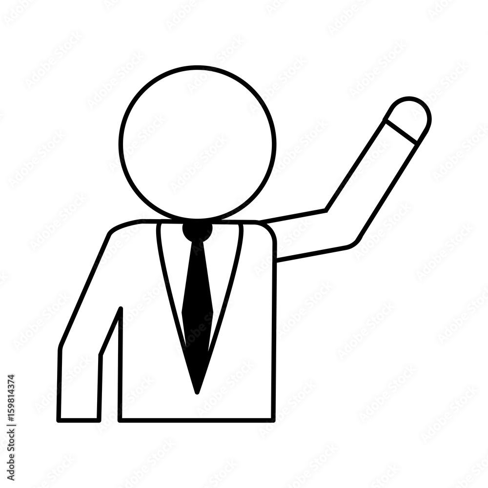 faceless businessman icon image vector illustration design black line faceless businessman icon image vector illustration design black line
