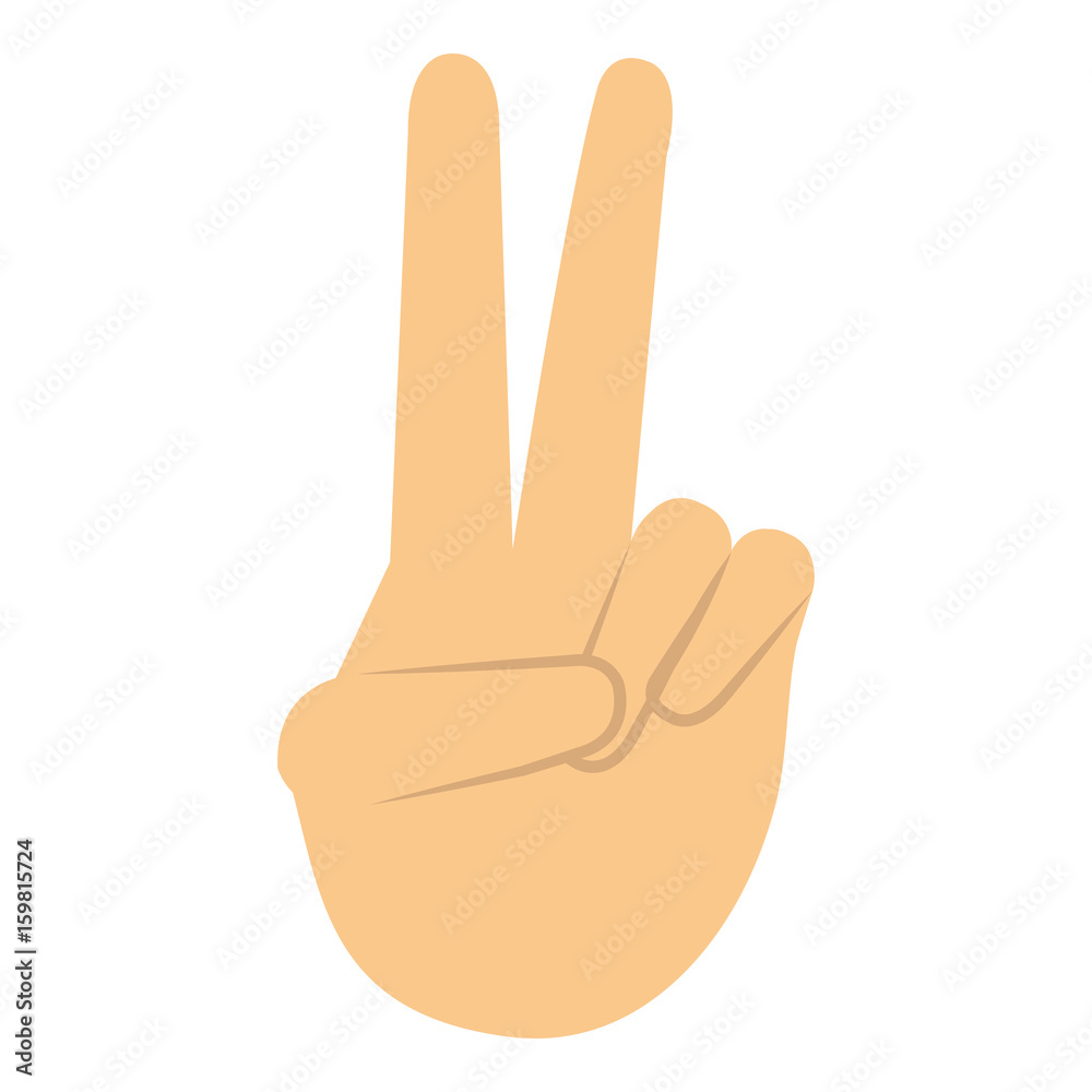 hand human with peace and love gesture vector illustration design hand human with peace and love gesture vector illustration design