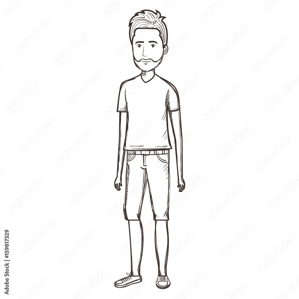 young man avatar character vector illustration design young man avatar character vector illustration design