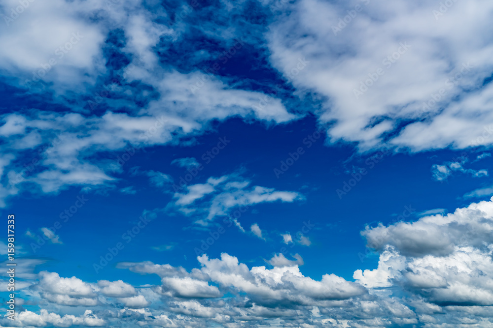 White cloud with Blue sky