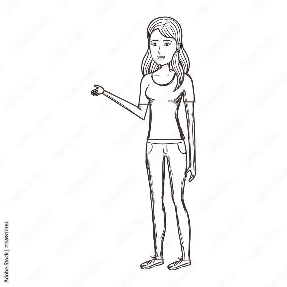 beautiful and young woman character vector illustration design beautiful and young woman character vector illustration design