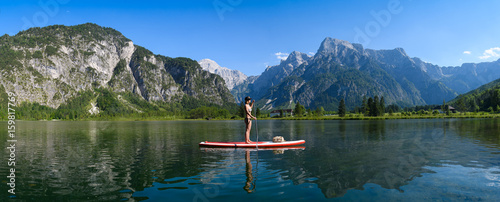 фотографія Stand up paddling am Almsee