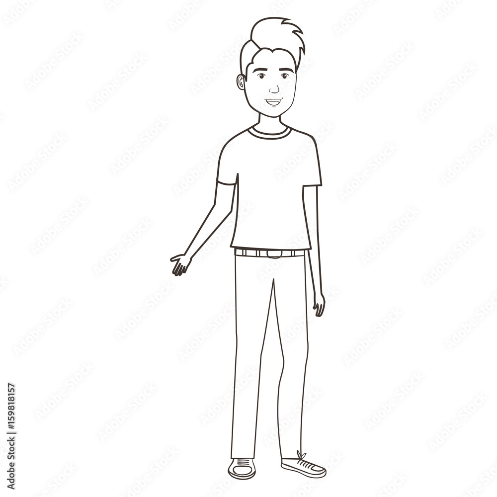 young man avatar character vector illustration design young man avatar character vector illustration design