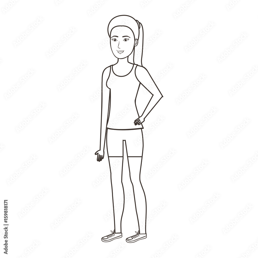 beautiful and young woman character vector illustration design beautiful and young woman character vector illustration design