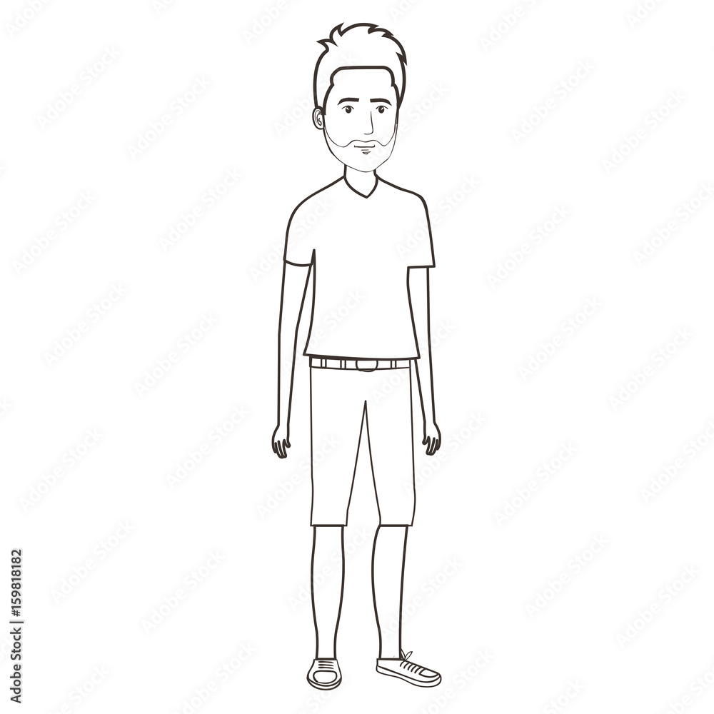 young man avatar character vector illustration design young man avatar character vector illustration design