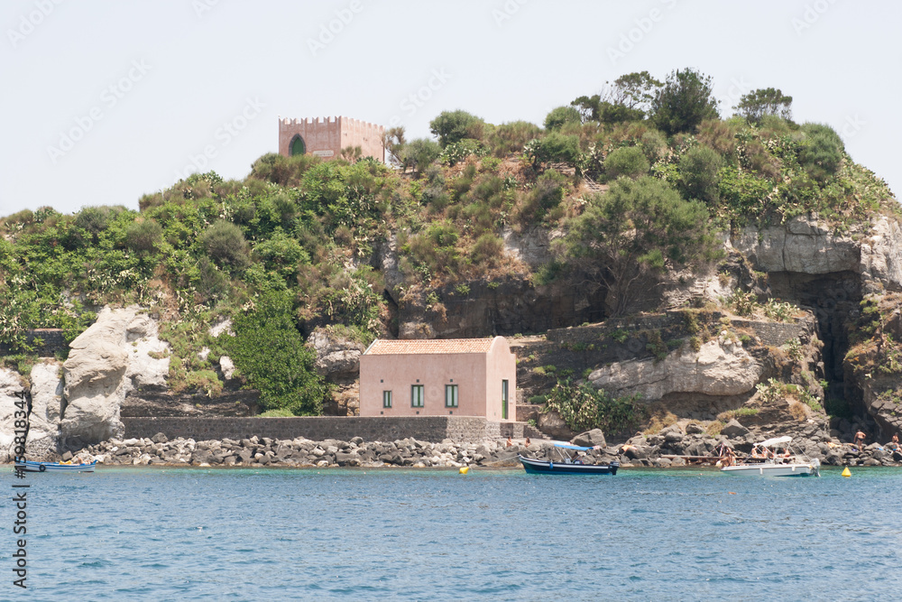 Italy Sicily Acitrezza. The Harbor Lachea Island
