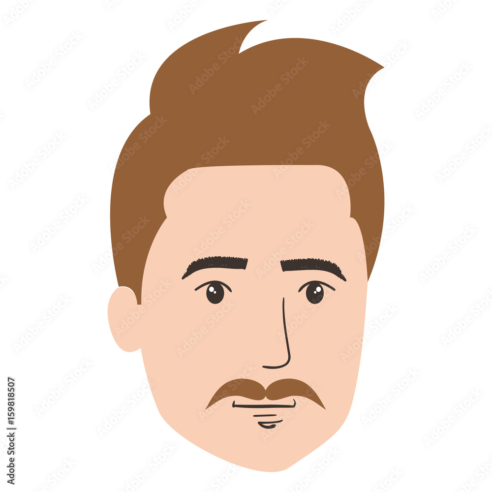 young man head avatar character vector illustration design young man head avatar character vector illustration design