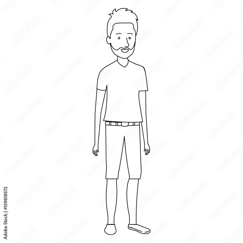 young man avatar character vector illustration design young man avatar character vector illustration design