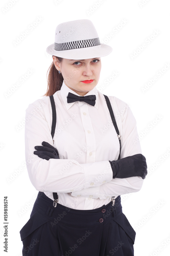 Black and white mime Black and white mime