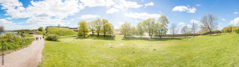 Landscape on Suomenlinna Panorama Kustaanmiekka Helsinki Finnland Landscape on Suomenlinna Panorama Kustaanmiekka Helsinki Finnland
