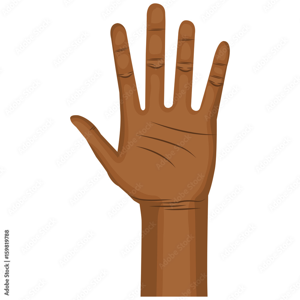 hand human open icon vector illustration design