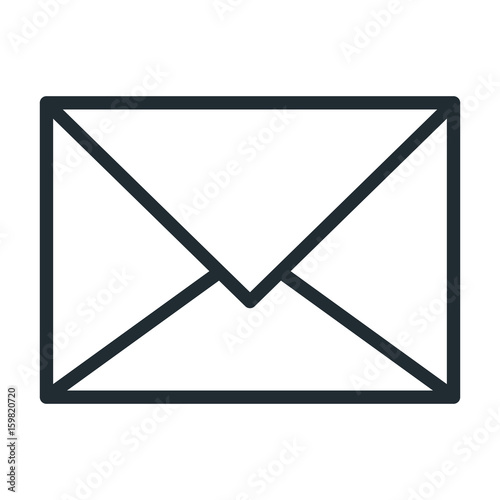envelope mail isolated icon vector illustration design