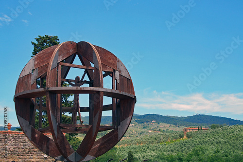 Skulptur des vitruvianischen Menschen Vinci