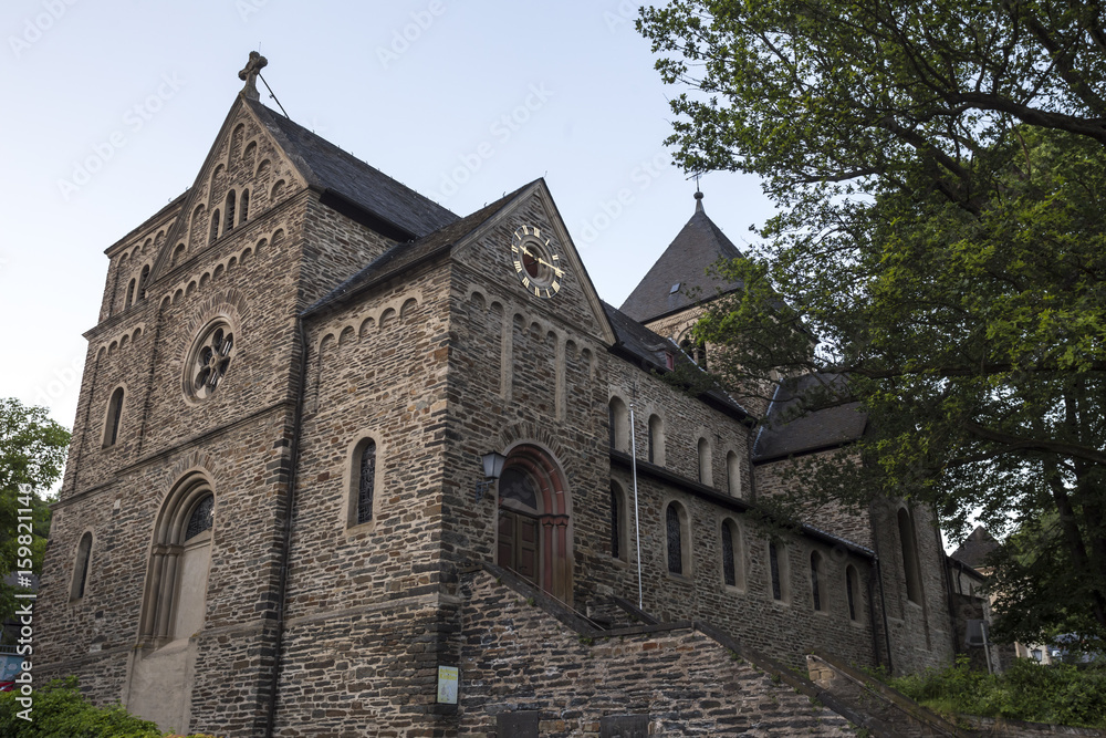 church in the historic town alt ahrweiler in germany