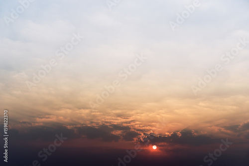 The rising sun  sky cloud sunrise abstract  background
