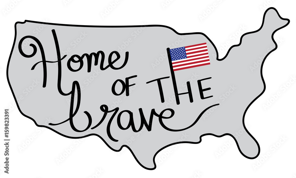 Obraz premium Home of the Brave