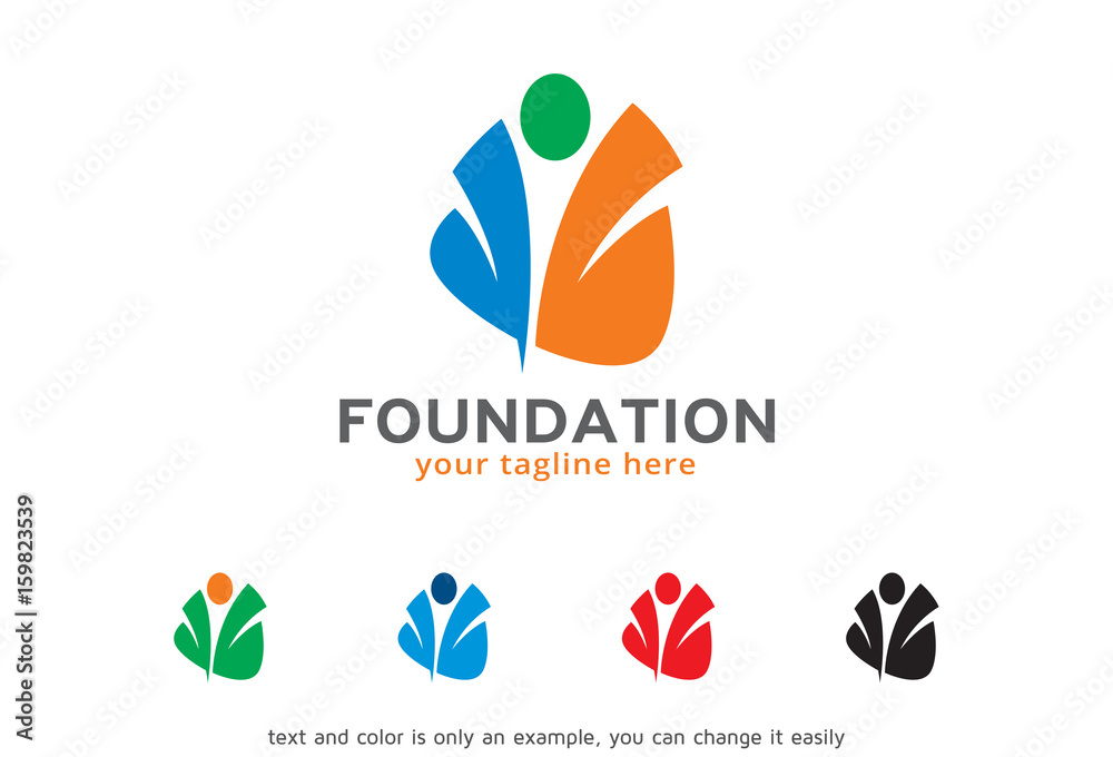 Foundation Logo Template Design Vector, Emblem, Design Concept, Creative Symbol, Icon Foundation Logo Template Design Vector, Emblem, Design Concept, Creative Symbol, Icon
