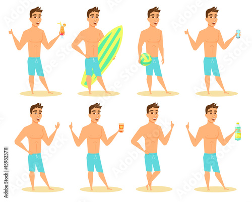 Man on beach sat