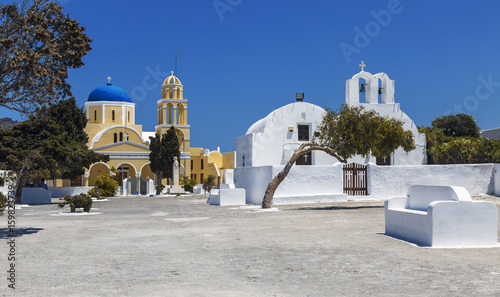  Church of St. George in Oia, Santorini, Greece photo